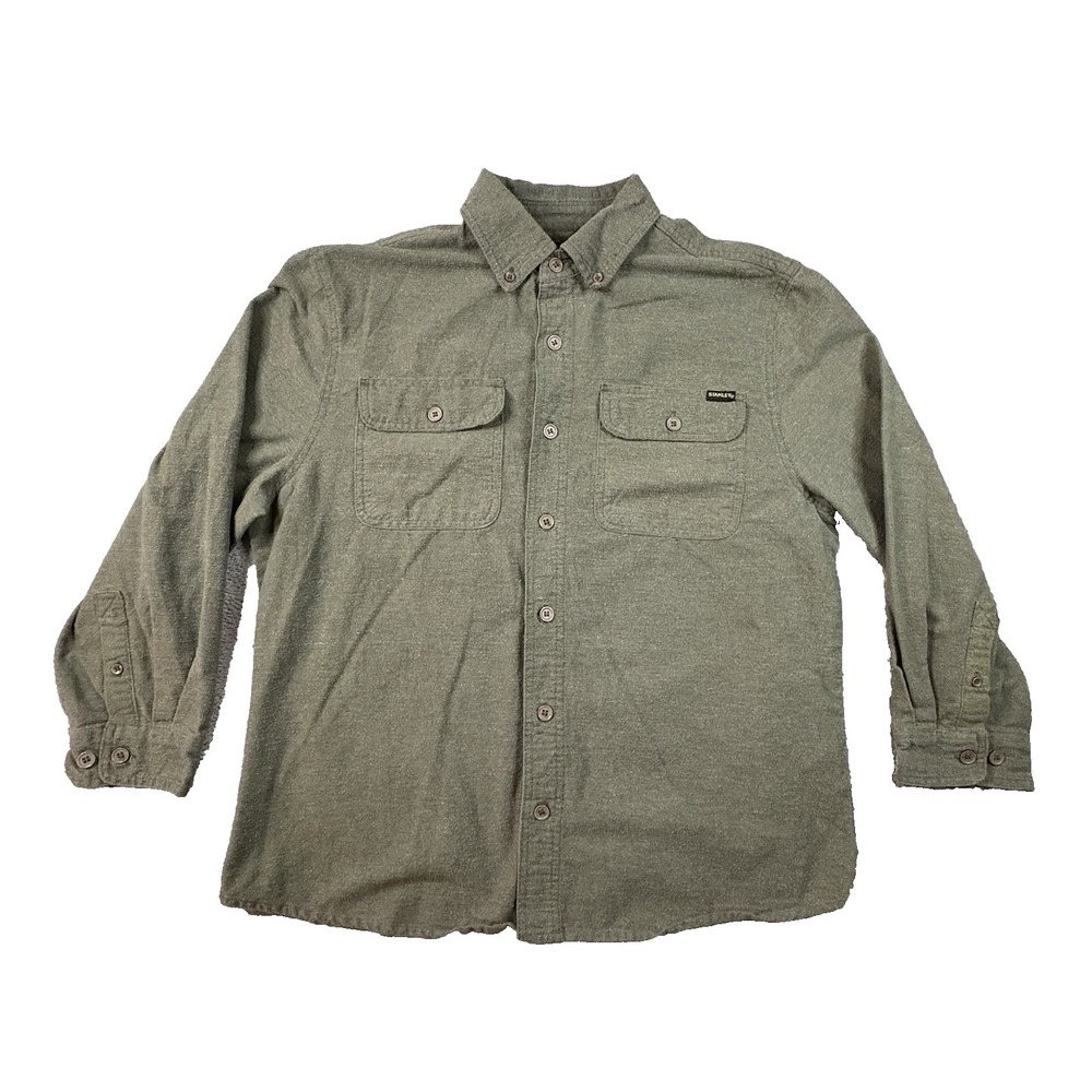 Stanley Men's‎ L Olive Outdoor/Workwear LS Button Up SEE DESCRIPTION